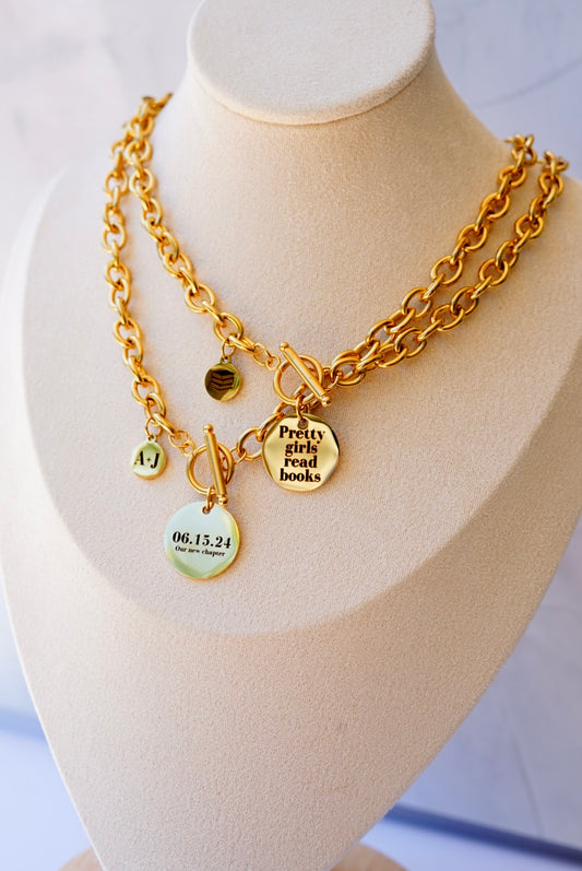 Chunky Chain with Round Pendant